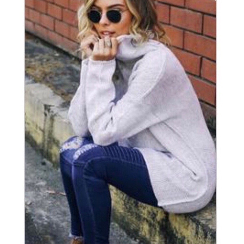 NWT Slouchy Cowl Neck Sweater - Picture 3 of 4